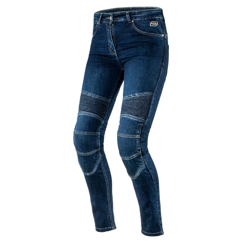 Women's Ozone Agness Blaue Motorradjeans Ausverkauf