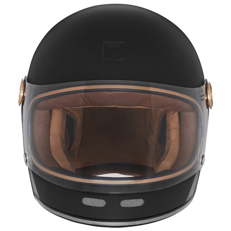 NOX PREMIUM REVENGE Integralhelm Motorrad matt schwarz-gold