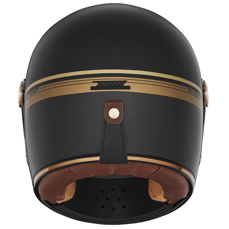 NOX PREMIUM REVENGE Integralhelm Motorrad matt schwarz-gold