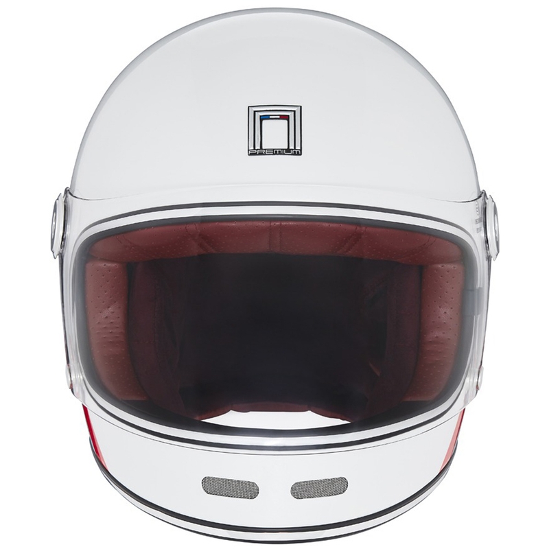 NOX PREMIUM REVENGE Integralhelm Motorrad weiß-blau-rot