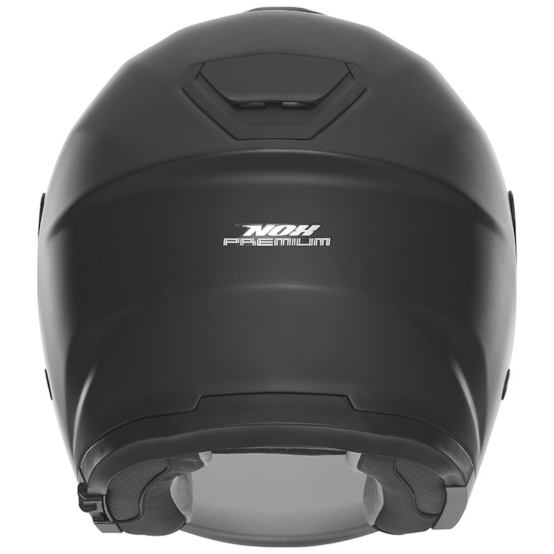 Offener Motorradhelm NOX PREMIUM SPY mattschwarz