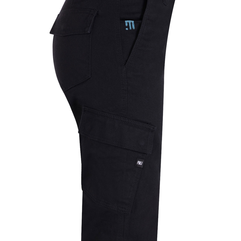 Damen Motorradjeans PMJ Electra Cargo schwarz Ausverkauf