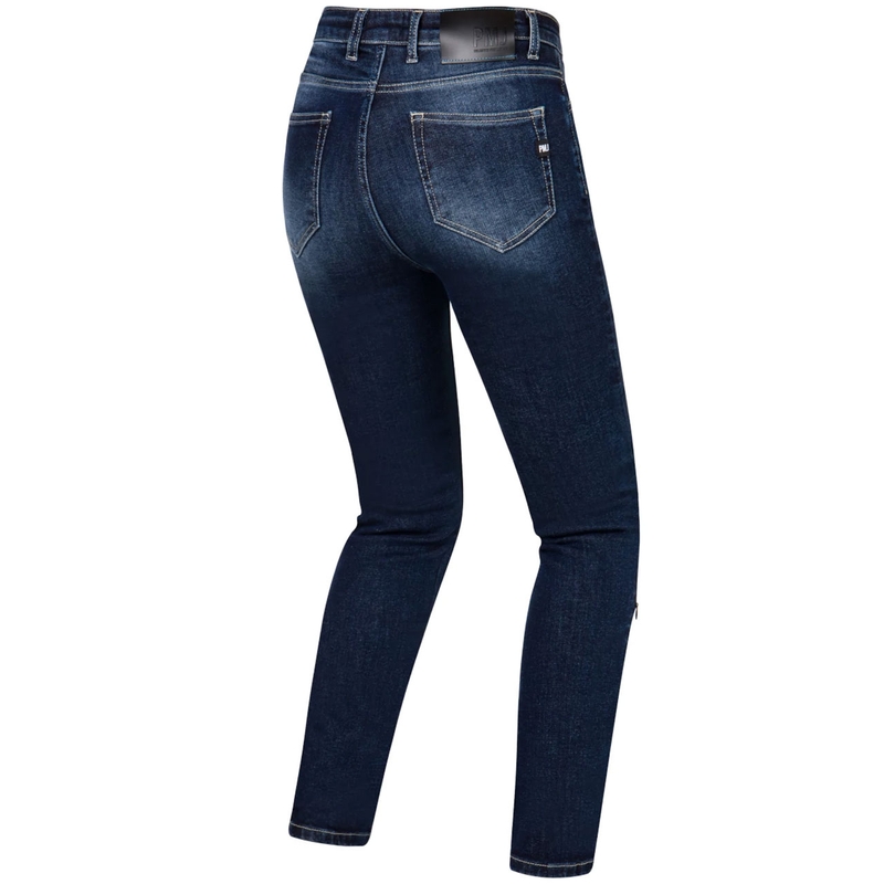 Damen Motorradjeans PMJ Ginevra dunkelblau Ausverkauf