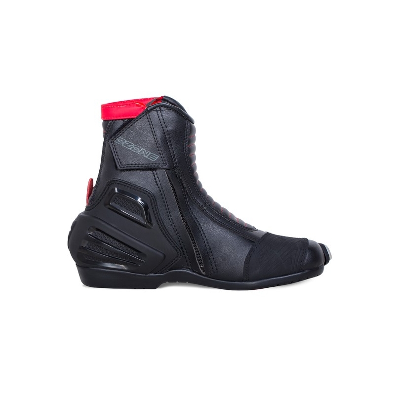 Ozone Urban II CE schwarz und rot Motorradstiefel Ausverkauf