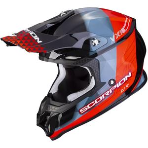 Motocross Helm Scorpion VX-16 EVO AIR GEM schwarz-blau-rot
