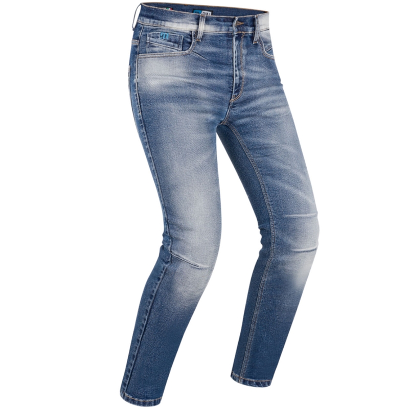 Blaue PMJ Cruise Motorradjeans Ausverkauf