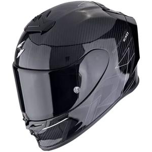 Integrierter Motorradhelm Scorpion EXO-R1 EVO CARBON AIR CYNERGY schwarz-weiß