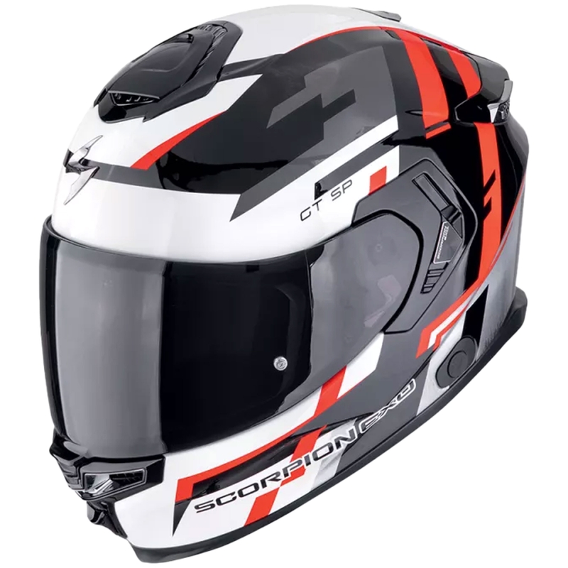 Integrierter Motorradhelm Scorpion EXO-GT SP AIR TORNADO schwarz-rot