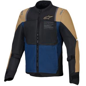 Alpinestars ST-2 Air Motorradjacke dunkelblau-dunkelkhaki-schwarz
