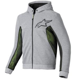 Alpinestars Chrome Air Sport Motorrad Sweatshirt grau-schwarz-dunkelkhaki
