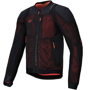 Motorradjacke Alpinestars TROOP-AIR PRO schwarz-neonrot
