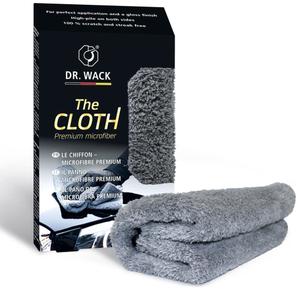 Dickes Premium-Tuch zum abschließenden Polieren Dr. Wack The Cloth grau