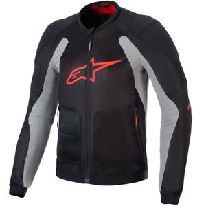 Alpinestars TROOP-AIR Motorradjacke schwarz-hellgrau-rot