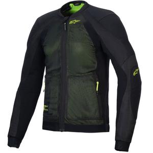 Motorradjacke Alpinestars TROOP-AIR schwarz-fluo gelb