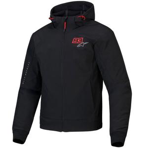 Alpinestars RADIUM TECH HOODIE MM93 Motorradjacke schwarz-rot-grau