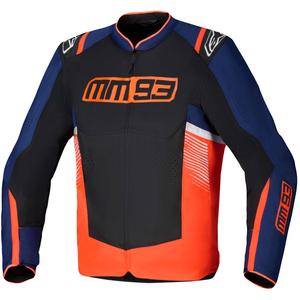 Alpinestars T-SPS Air V2 MM93 Motorradjacke, Fluo Kollektion, rot-blau-schwarz-weiß