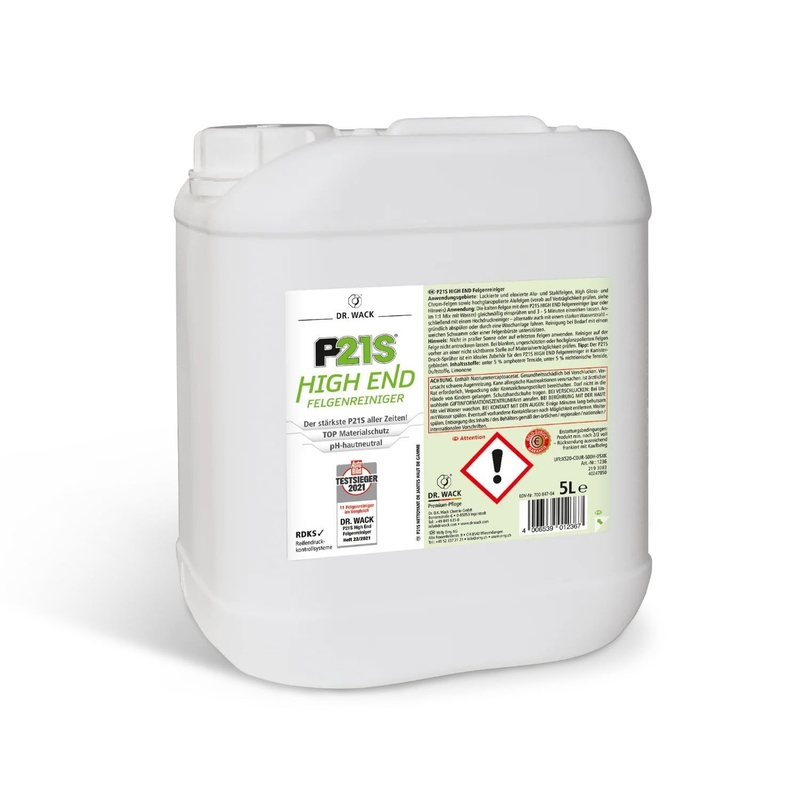 Gel-Felgenreiniger, der mit Eisenverunreinigungen reagiert Dr. Wack High End Felgenreiniger 5 l
