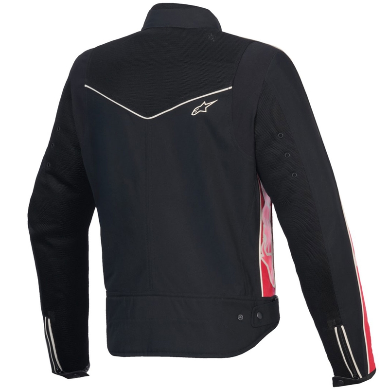 Alpinestars STELLA T-DYNO AIR Damen Motorradjacke schwarz-rot-pink-weiß