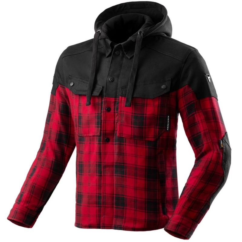 Rebelhorn Shifter Motorradhemd schwarz-rot