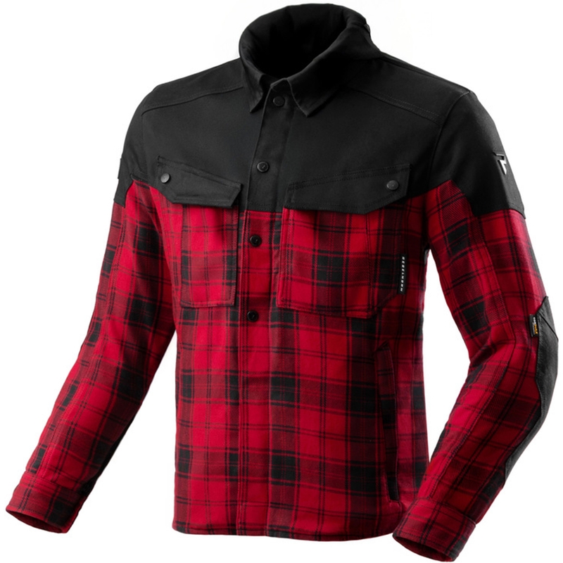 Rebelhorn Shifter Motorradhemd schwarz-rot