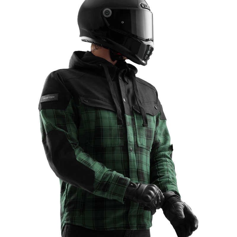 Rebelhorn Shifter Motorradshirt schwarz-grün