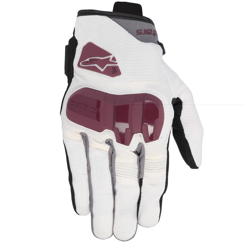 Alpinestars Chrom V2 Damen Motorradhandschuhe weiß offwhite-lila