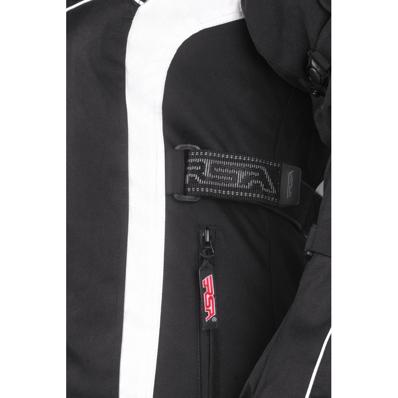 Damen Motorradjacke RSA SW-01 schwarz und weiß Ausverkauf
