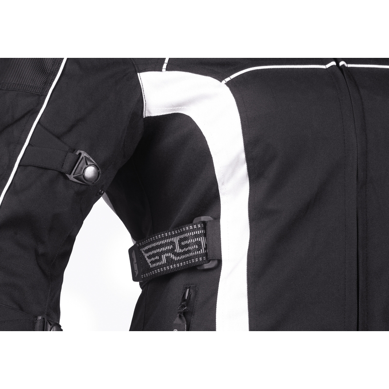 Damen Motorradjacke RSA SW-01 schwarz und weiß Ausverkauf