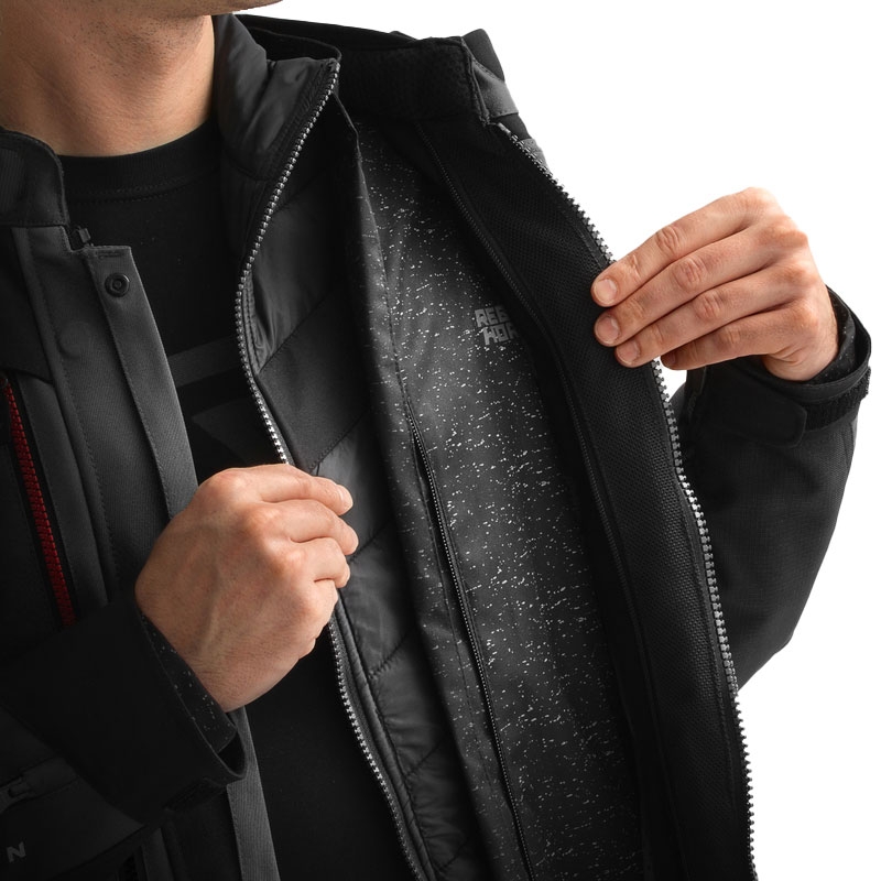 Rebelhorn Hardy 3.0 Motorradjacke anthrazit-grau-gelb