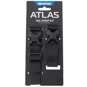 Oxford Atlas Advanced Tail Straps Kit schwarz