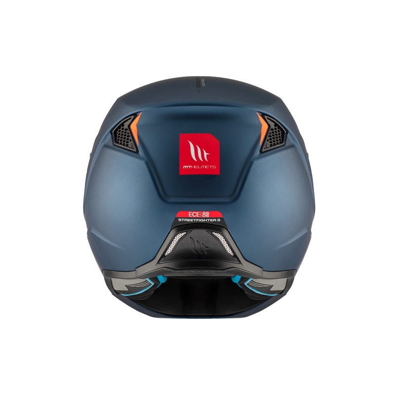 Jethelm mit Maske MT Streetfighter SV S Solid A7 mattblau mit Iridium-Visier