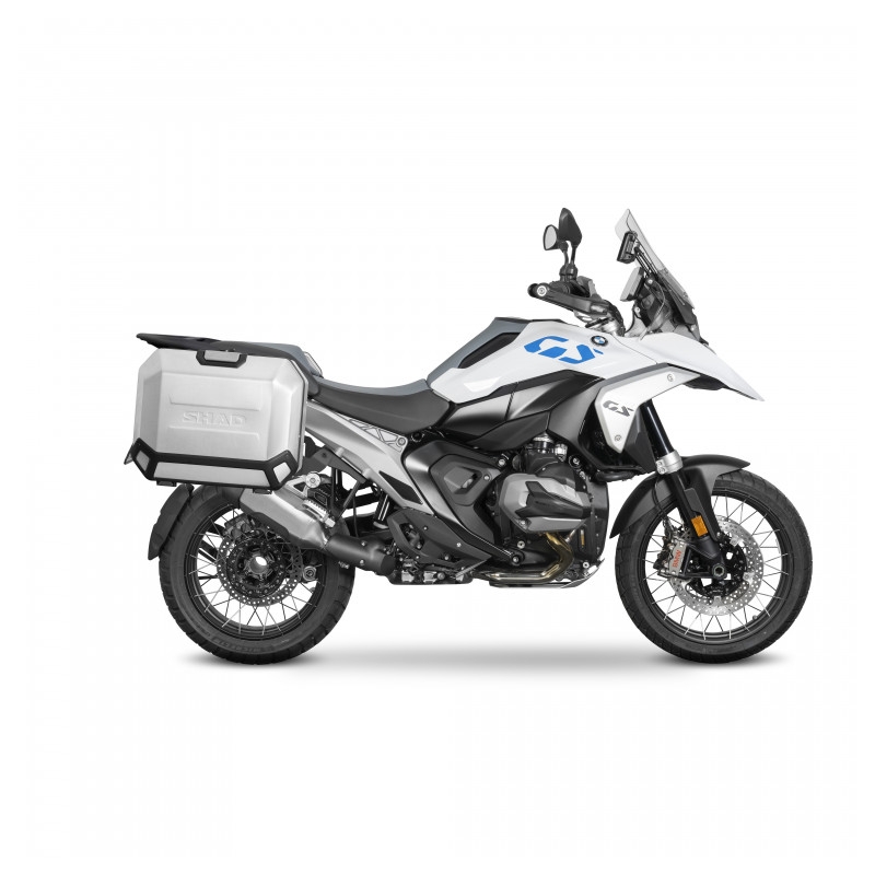 Complete set of 36L / 47L SHAD TERRA aluminum side cases, including mounting kit SHAD BMW R 1300 GS