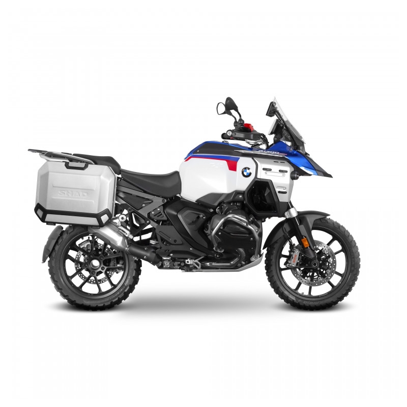Complete set of 36L / 47L SHAD TERRA aluminum side cases, including mounting kit SHAD BMW R 1300 GS Adventure