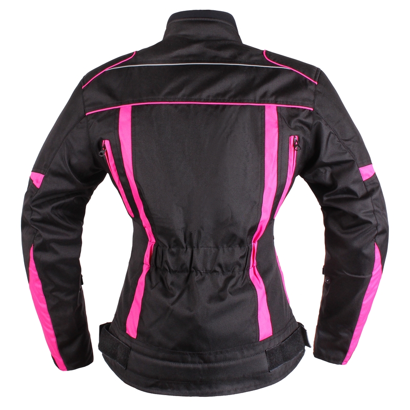 Damen Motorradjacke RSA Queen schwarz und rosa Ausverkauf