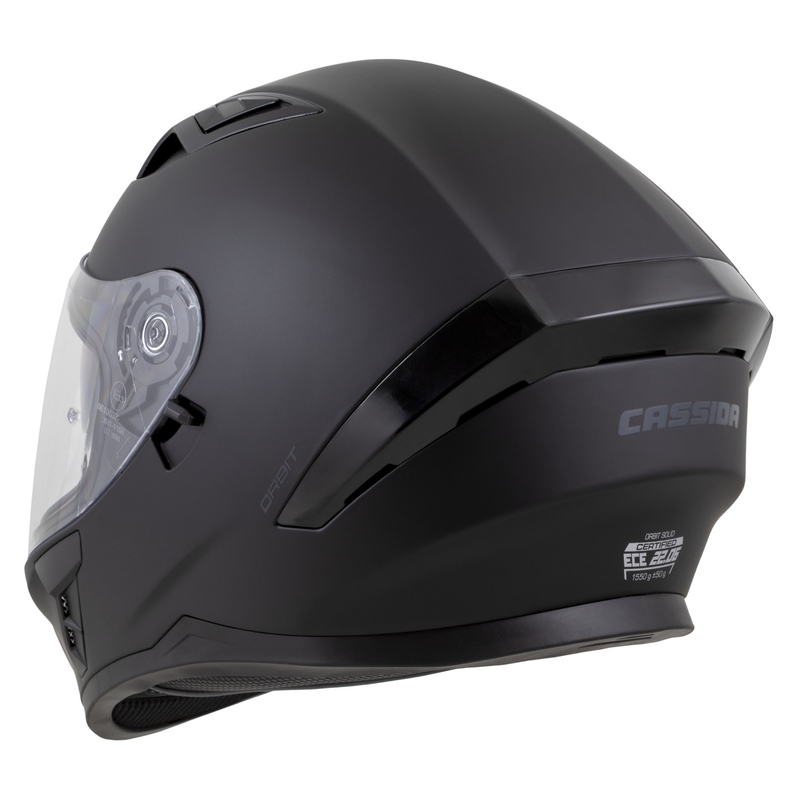 Cassida Orbit Solid Integralhelm mattschwarz-schwarz