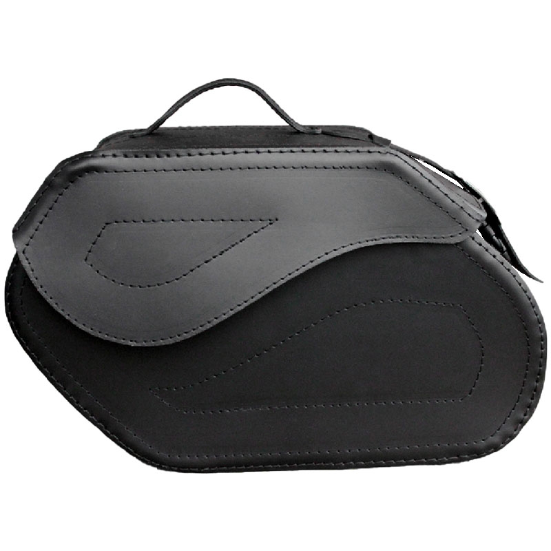 Leder Motorradtaschen RSA S221 mit Schloss schwarz