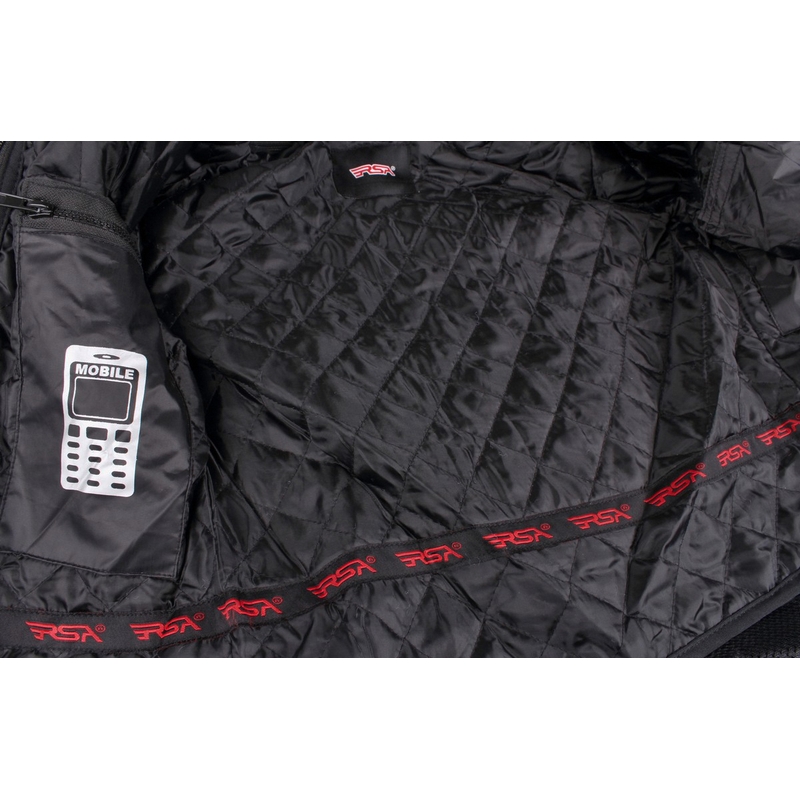 Damen Motorradjacke RSA Queen schwarz und weiß Ausverkauf