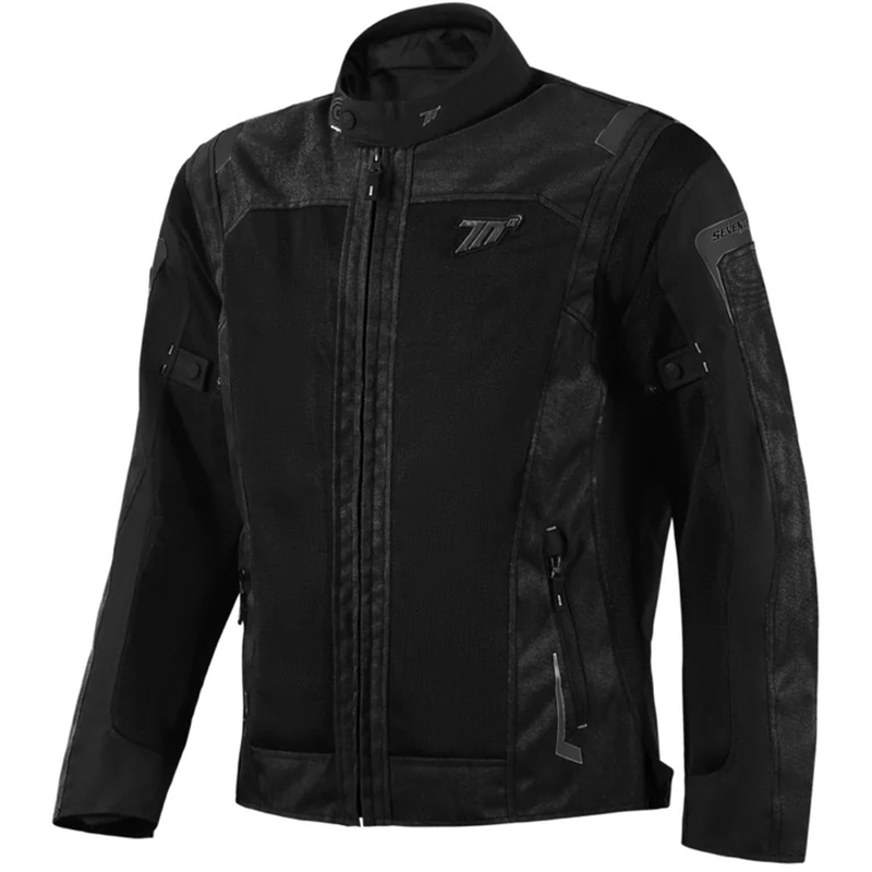 Seventy Degrees SD-JT66 Sahara Motorradjacke Schwarz