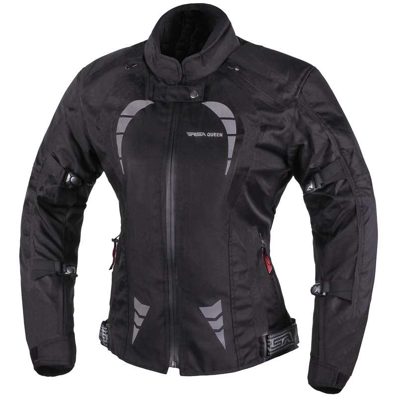 Damen Motorradjacke RSA Queen schwarz Ausverkauf