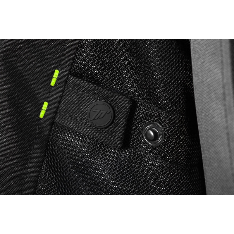 Motorradjacke Seventy Degrees SD-JT66 Sahara schwarz-fluo gelb