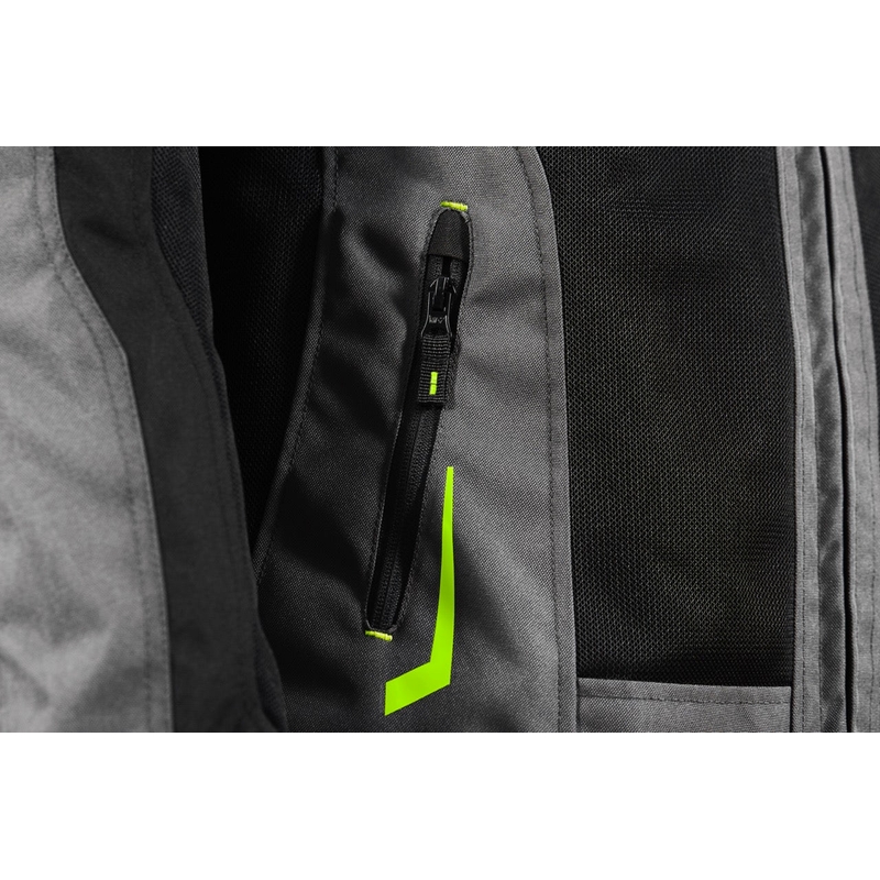 Motorradjacke Seventy Degrees SD-JT66 Sahara schwarz-fluo gelb