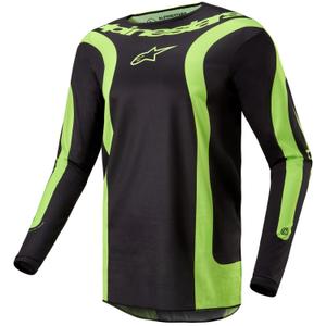 Alpinestars Fluid Lurv Motocrosstrikot schwarz-neongelb