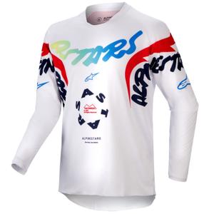 Alpinestars Racer Hana Kinder Motocross Jersey weiß-bunt