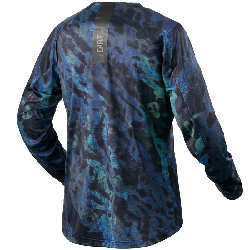 Motocross-Trikot Revit Emulsion blau-schwarz