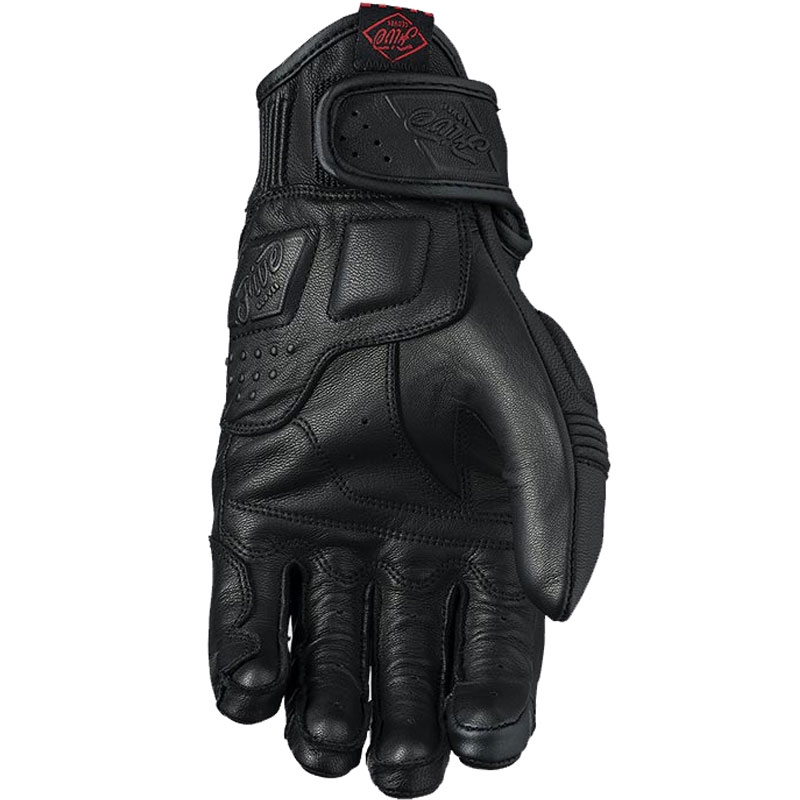Leder-Motorradhandschuhe FIVE Kansas schwarz