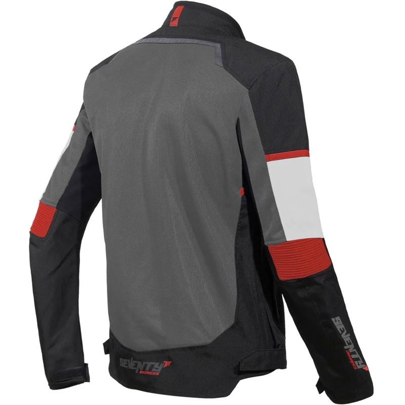 Seventy Degrees SD-JR60 Thunder Motorradjacke schwarz-rot