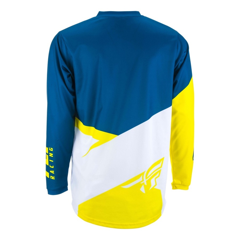 Motocross Trikot FLY Racing F-16 2019 - USA gelb-weiß-blau Ausverkauf