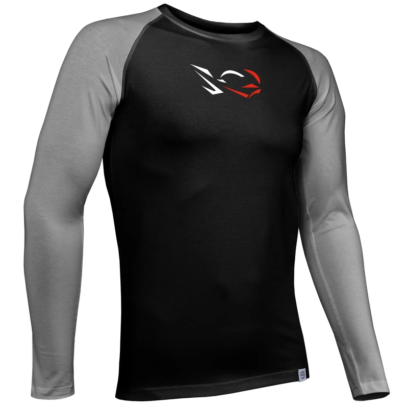 Herren Funktions-T-Shirt nanosilver® Combi Ride schwarz-grau