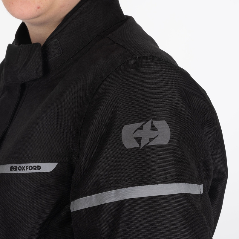 Oxford Spartan Long WP Damen Motorradjacke Schwarz