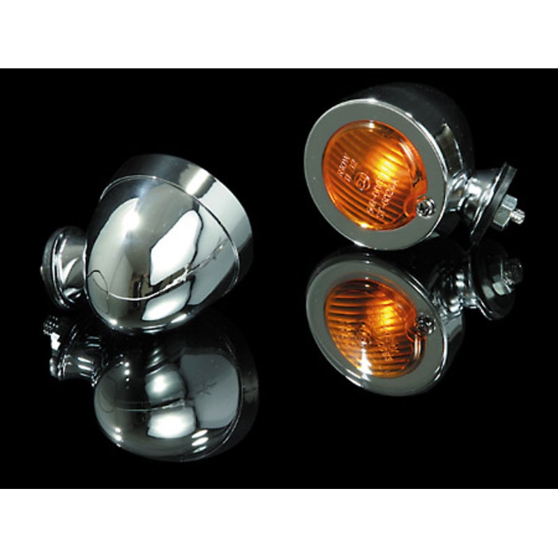 Motorradblinker Highsider Smart Bullet Flat chrom